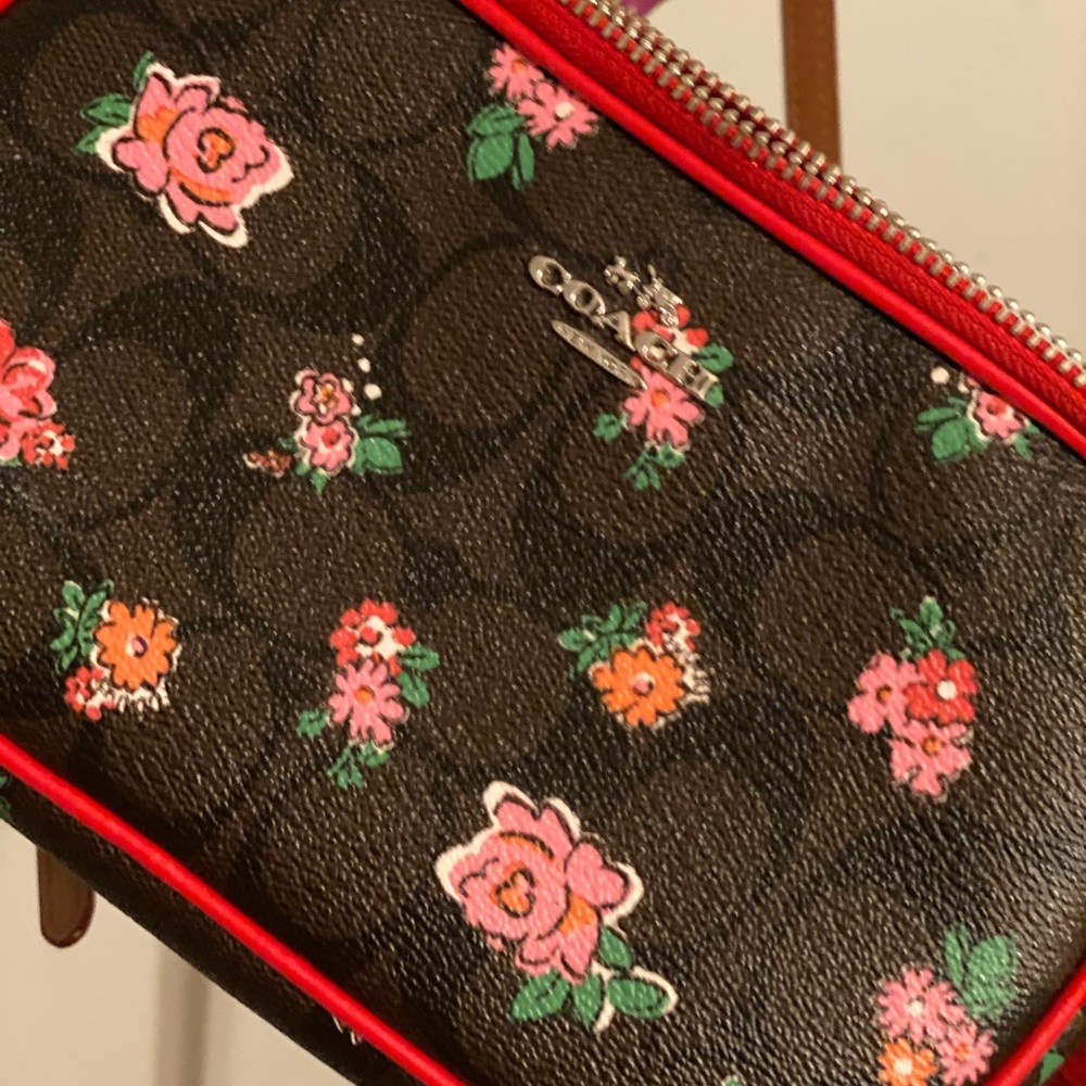 Double pouch COACH crossbody